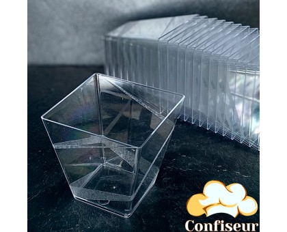 Cups Square transparent 200 ml