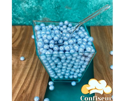 Кульки Блакитні рисові у цукровій глазурі 5мм (100г)
