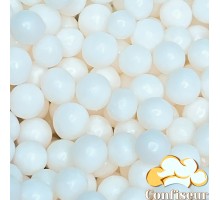 Цукрові кульки перламутр Білі 5мм (1200г)
