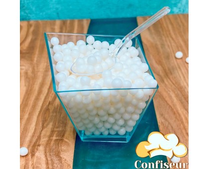 Кульки Білі рисові у цукровій глазурі 5мм (100г)