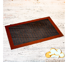 Perforated silicone mat for baking black 20*30 cm