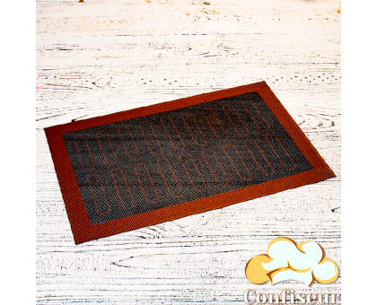 Perforated silicone mat for baking black 20*30 cm