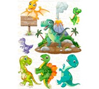 Вафельна картинка "Динозаври" -12