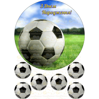Edible picture "Football"-10