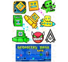 Вафельна картинка "Geometry Dash" -1