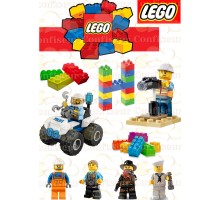 Вафельна картинка "Lego" -5