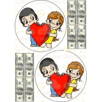 Вафельная картинка "Love is" -24