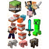Вафельна картинка "Minecraft" -37