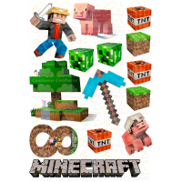 Вафельна картинка "Minecraft" -39
