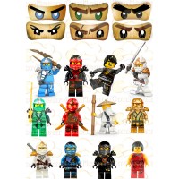 Edible waffle picture "Ninjago"-29