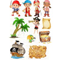 Waffle picture "pirates"-2
