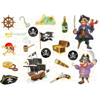 Вафельна картинка "Пірати"-4