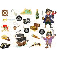 Waffle picture "pirates"-4