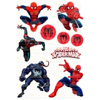Edible waffle picture "Spiderman"-27
