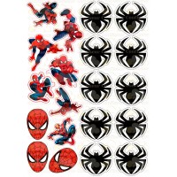 Edible waffle picture "Spiderman"-29