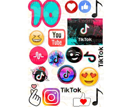 Вафельна картинка "TikTok"-14