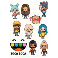 Вафельна картинка "Toca Boca"-4