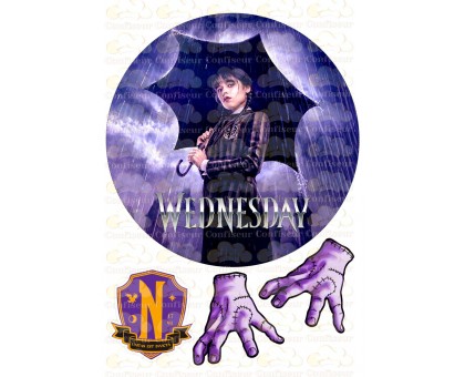 Вафельна картинка "Wednesday"-2