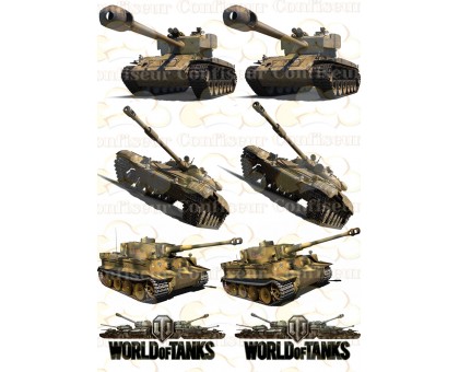 Вафельна картинка "World Of Tanks"-11