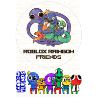 Вафельна картинка "Rainbow Friends" -2
