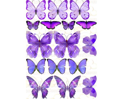 Вафельна картинка "Метелики"-32