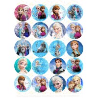 Edible waffle picture "Frozen"-15