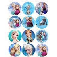 Edible waffle picture "Frozen"-22