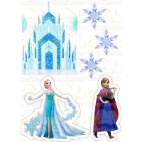Edible waffle picture "Frozen"-23