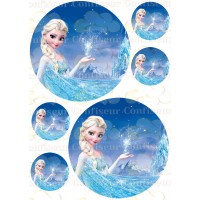Edible waffle picture "Frozen - Elsa"-7