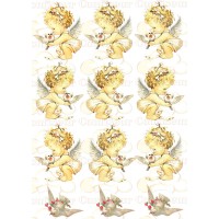 Edible waffle picture "Christening"-3