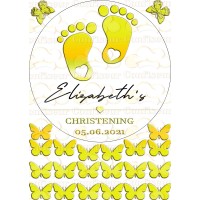 Edible waffle picture "Christening"-5