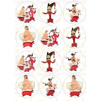 Edible waffle picture "Cossacks"-7