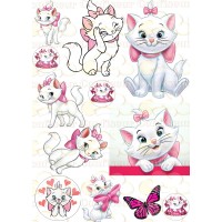 Edible waffle picture "Cat Marie"-6