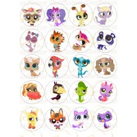 Edible waffle picture "Pet-shop"-1