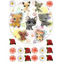 Edible waffle picture "Pet-shop"-2