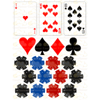 Waffle picture Poker - 2