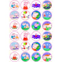 Edible waffle picture "Peppa Pig"-14