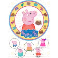 Edible waffle picture "Peppa Pig"-9