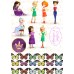 Edible waffle picture Princesses