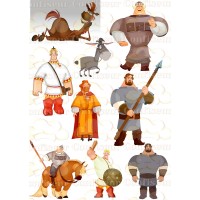 Вафельная картинка "Три Богатыря"-2