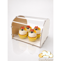 Коробка «Show Case» 20*20*10 біле ДВП та прозорий пластик