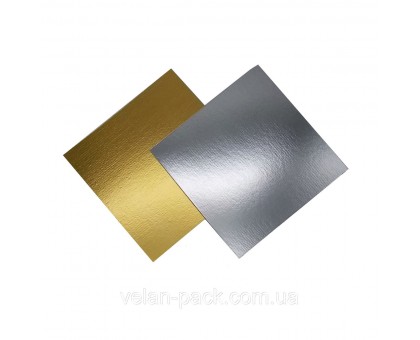 Підкладка квадрат золото-срібло 6,5 см