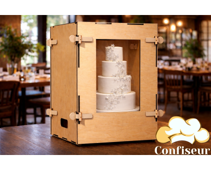 Бокс для перевезення торту 400*400*600 (фанера)