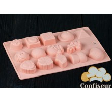 Silicone mold "Assorted Chocolate / Ice" 210 * 125 * 10 mm