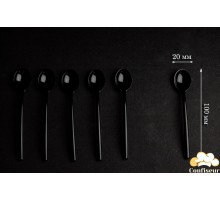 Mini spoon, black, 100 mm