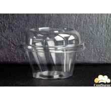 Стакан для десерту ПЕТ, 100*55мм, 250 мл