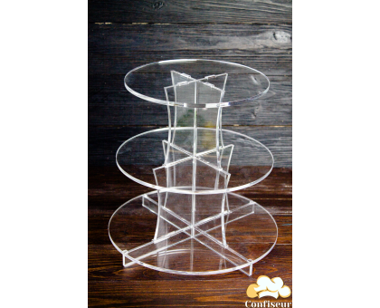 Стенд акриловий 3 мм (3 яруси)