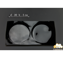 Силіконова форма для начинки, бісквіта, тартів Круги, d20 см, h3 см (2 шт)