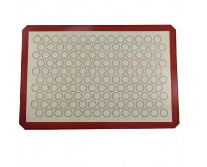 Silicone perforated rug with marking 