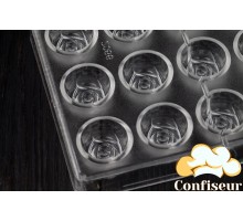 Form of polycarbonate for chocolates "Roses"